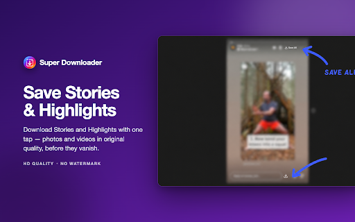 Super Downloader for Instagram — Download Photos, Videos, Reels & Stories screenshot