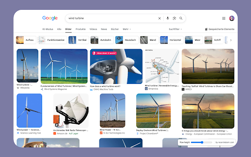Row View for Image Search screenshot