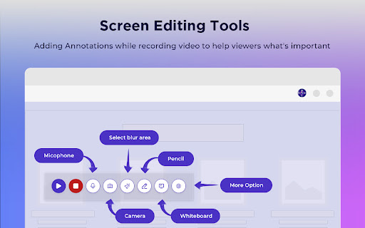 Screen Recorder with Webcam + Video Editor screenshot