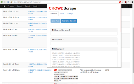 CrowdScrape screenshot