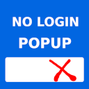 Remove Facebook login popup icon