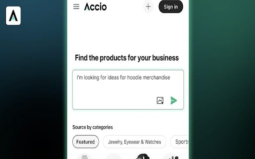 Accio - Alibaba.com AI Agent screenshot