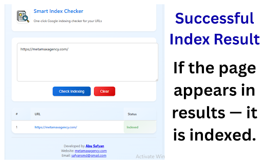 Smart Index Checker - Bulk & Unlimited Checking screenshot