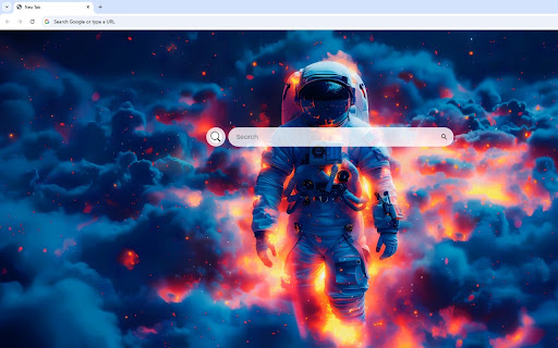Astronaut in Clouds Live Wallpaper screenshot