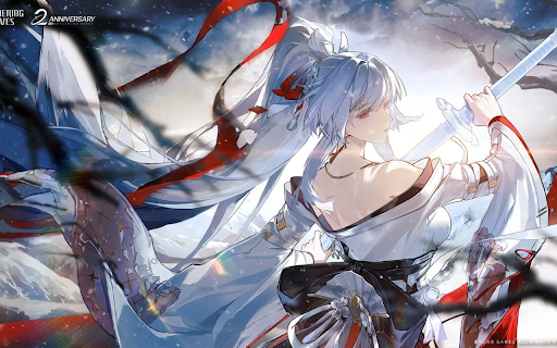 Hiyuki Silent Snowstorm (Wuthering Waves) Live Wallpaper screenshot
