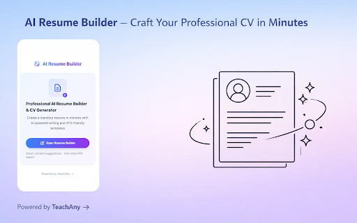 AI Resume Builder & Professional CV Maker screenshot