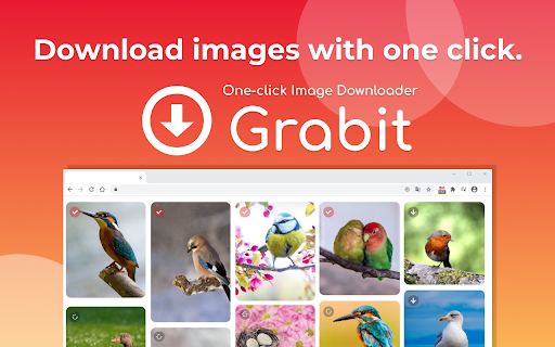 One-click image downloader - Grabit screenshot