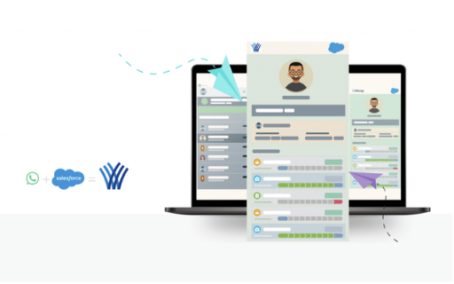 WhatsApp Salesforce integration screenshot
