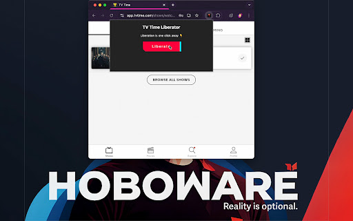 Tv Time Liberator Extension screenshot