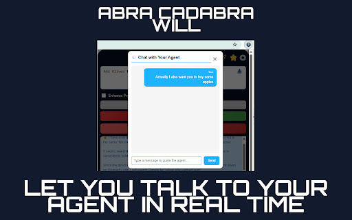 Abra Cadabra - AI Browser Control Agent screenshot