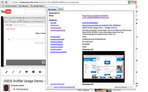 OpenLink Structured Data Sniffer screenshot