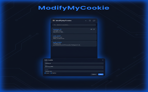 ModifyMyCookie - Cookie Editor screenshot