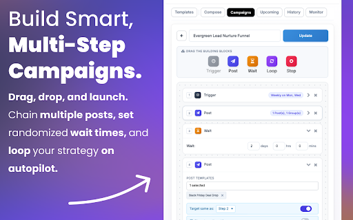 Group Posting PRO: AI Auto Poster | Scheduler | Lead Radar for Facebook™ screenshot