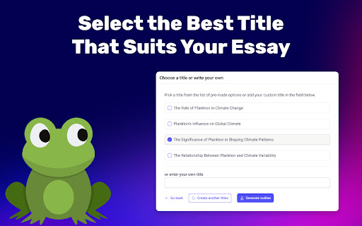 AI Essay Generator screenshot