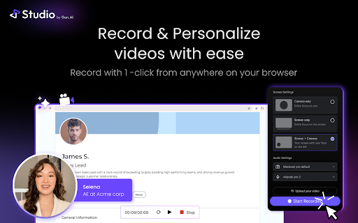 Gan.AI - Free Screen & Camera Recorder screenshot