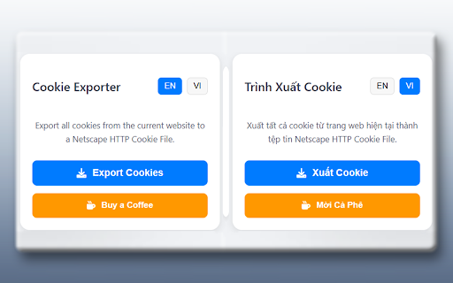Cookie Exporter screenshot