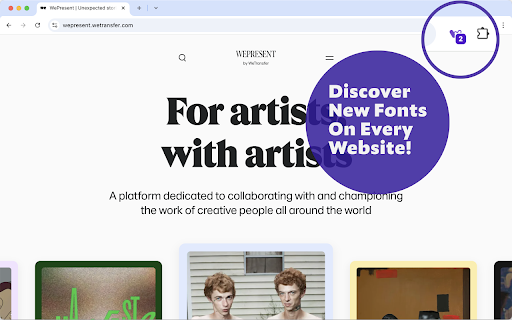 Wordmark Extension screenshot