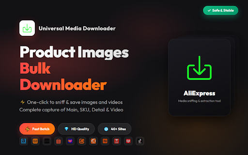 E-commerce & Social Image Video Downloader - Bulk Saver screenshot