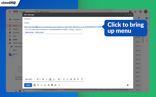 URL Link Previews for Gmail™ by cloudHQ screenshot