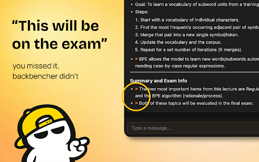 Backbencher screenshot