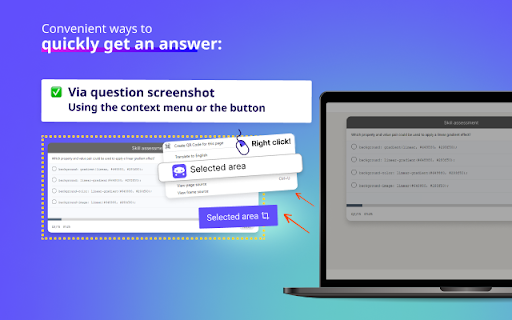 Test Bro - Smart Web Test Assistant, Exam Helper & Homework Quiz Solver screenshot