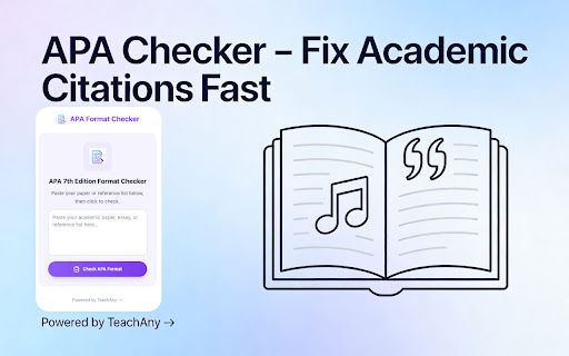 APA Format Checker: 7th Edition Citation Tool screenshot