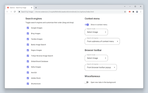 Search by Image screenshot