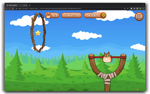 Angry Cat Shoot - HTML5 Game screenshot