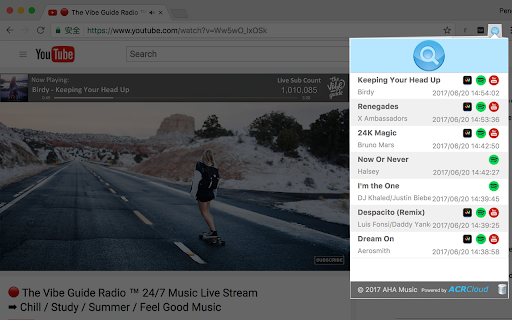 AHA Music - Song Finder for Browser screenshot
