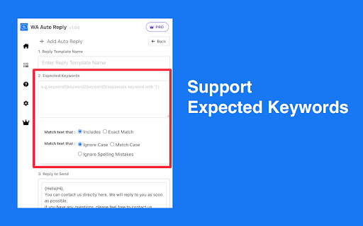 WA Auto Reply - Web Automatic Reply Assistant for WA screenshot