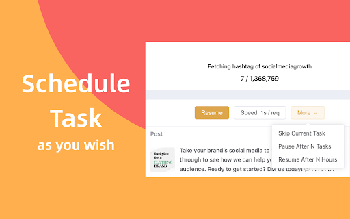 InsBot - Batch like / follow / unfllow screenshot