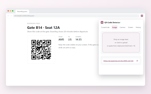 QR Code Detector screenshot