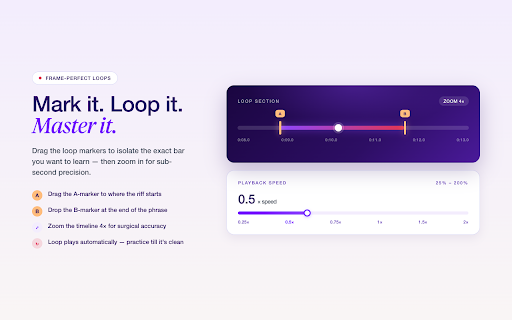 Video Loop & Speed Controller screenshot