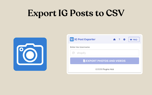 Post Exporter screenshot
