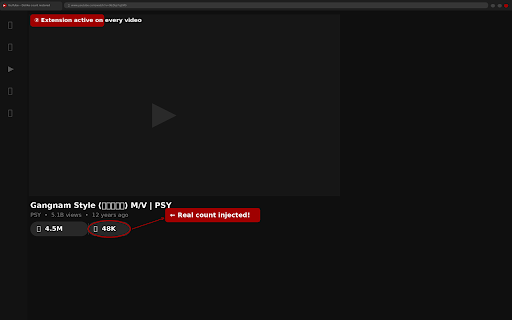 Return YouTube Dislike Button™ screenshot