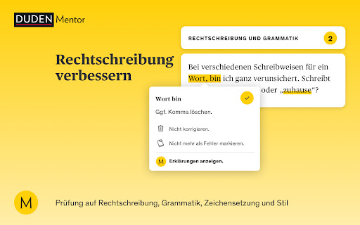 Duden-Mentor-Textprüfung screenshot