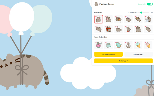 Pusheen Cursor ★ Custom Cursor for Chrome™ screenshot