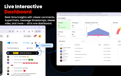 Comment Stack - Save Live Chats for YouTube™ screenshot