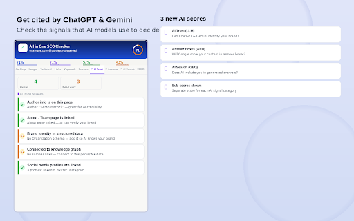 All in One SEO Checker screenshot