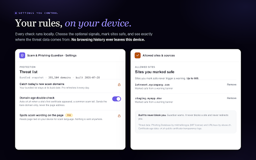 Scam & Phishing Guardian screenshot