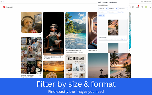 Quick Image Downloader – Bulk & Filter Images screenshot