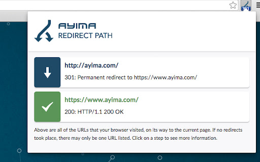 Redirect Path screenshot