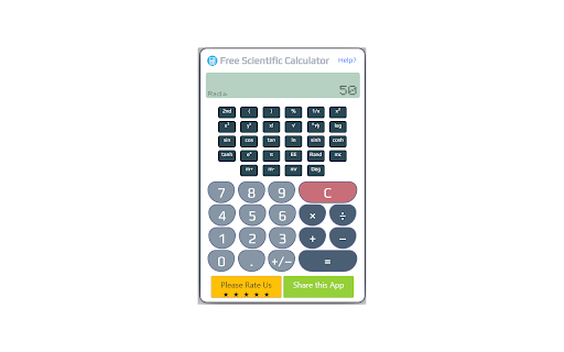 Free Scientific Calculator screenshot