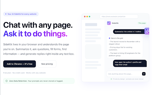 SideKik screenshot