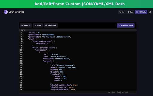 JSON Viewer Pro screenshot