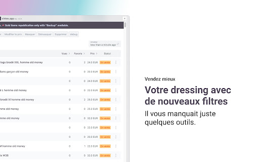 Vintex — Your Vinted Bot Assistant screenshot