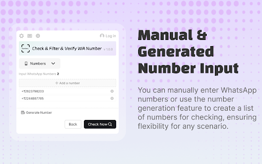 WA Filter & Number Checker - Export verified numbers | WPPME.COM screenshot