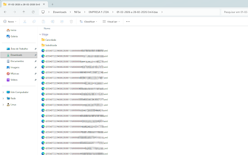 Baixar NFSe Nota Fiscal de Serviço Eletrônica Emitidas e Recebidas screenshot
