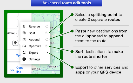 Google Maps Extended Routes screenshot