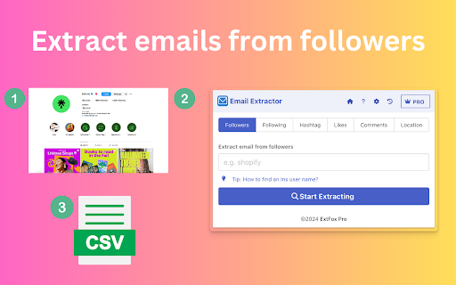 Email Extractor - Email Scraper and Extractor for Social Media screenshot